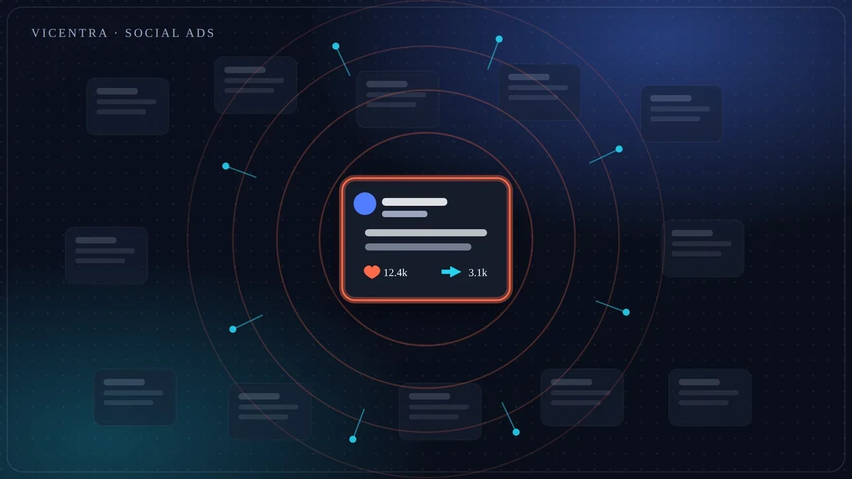 Reclamă care oprește scroll-ul: un card care iese din feed-ul monoton și declanșează distribuiri